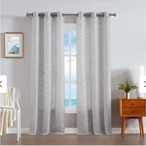 Nautica 76” x 108” Julius Light Filtering Window Curtains